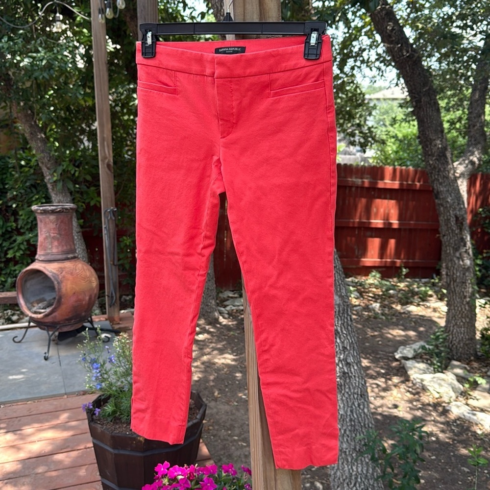 Bright Coral Women’s Slim Ponte Pants